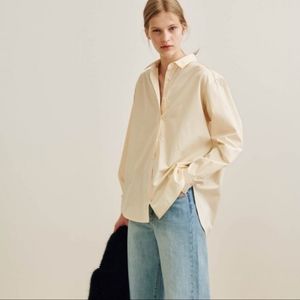 Toteme Capri Shirt in Camomile Color
